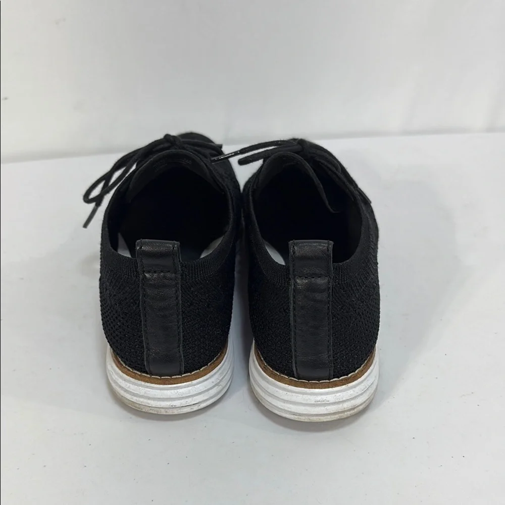 ☘️Cole Haan original grand Black and White Knit Sneakers wingtip, Oxford styling - Picture 4 of 8